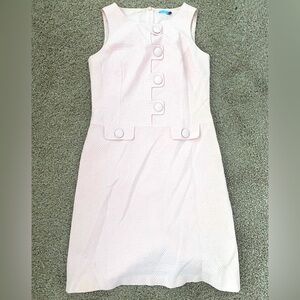 Elegant Pink Sleeveless Dress
